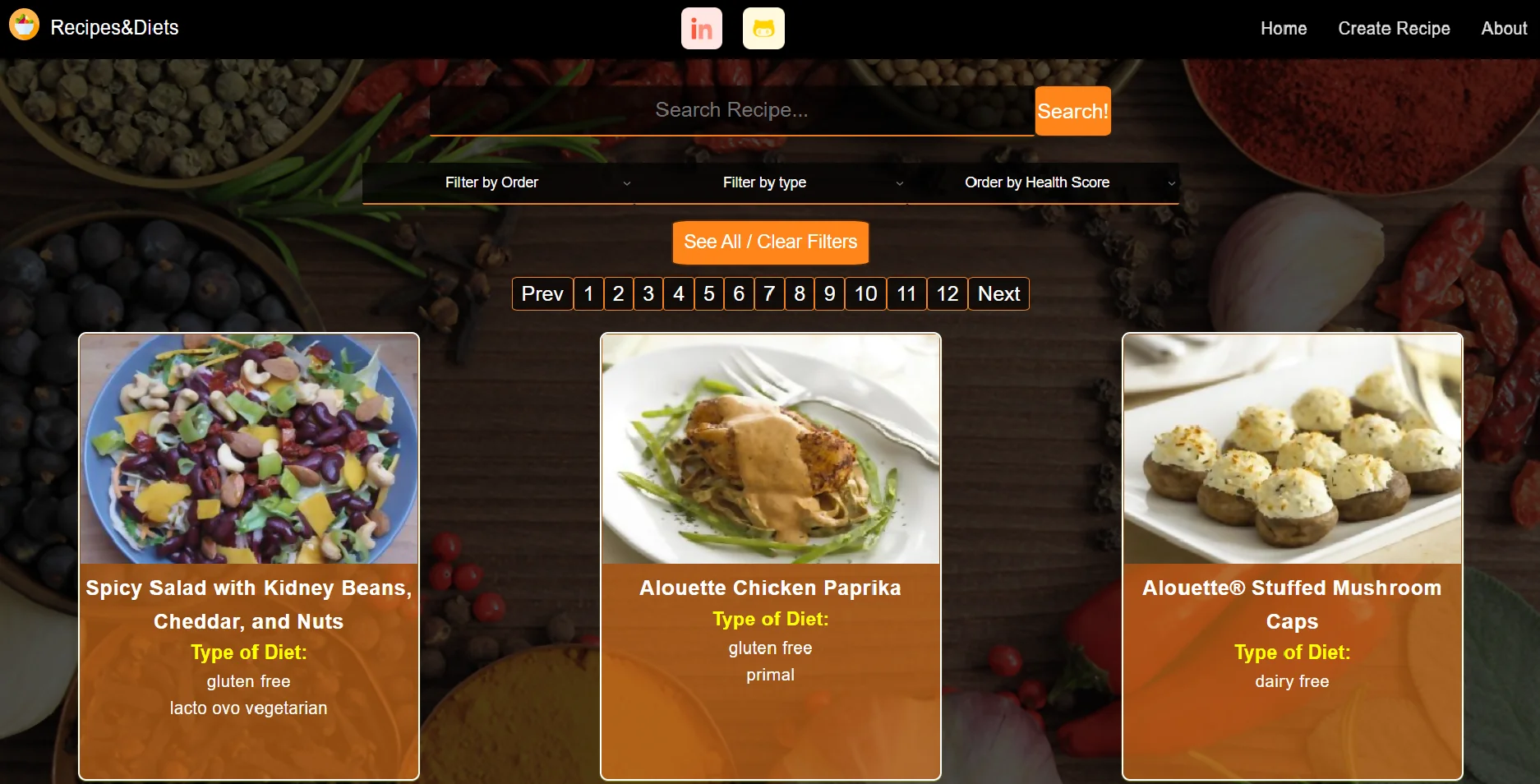 Captura de pantalla del proyecto /projects/Foods.webp